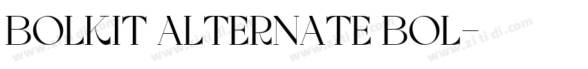 Bolkit Alternate Bol字体转换